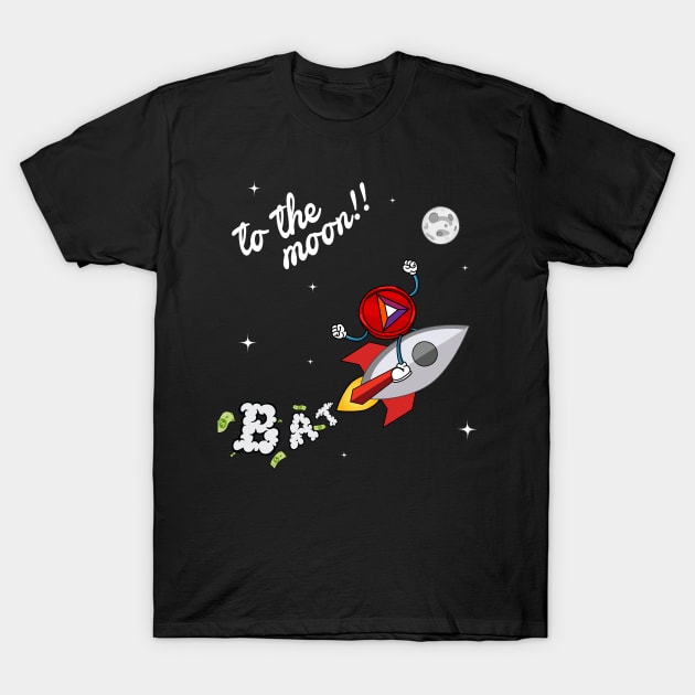 BAT to the moon !! T-Shirt by JamesCMarshall